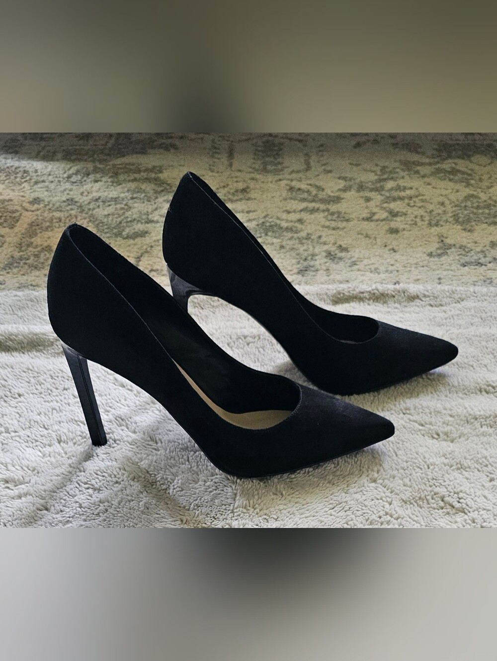 Nine West Black Suede Heel 10